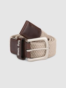 Being Human - Beige Metal Textured Belts For Men