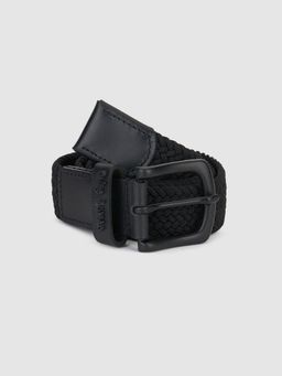 Being Human - Black Metal Textured Belts For Men