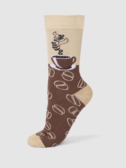 Being Human - Brown Cotton Printed Socks For Men