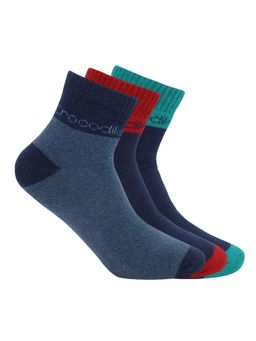 Crocodile - Multi-Color Cotton Colorblock Socks For Men (Pack of 6)