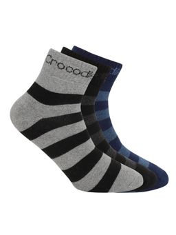 Crocodile - Multi-Color Cotton Colorblock Socks For Men (Pack of 6)