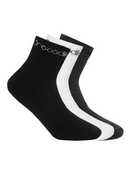 Crocodile - Multi-Color Cotton Solid-Plain Socks For Men (Pack of 6)