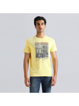 Pepe Jeans - Yellow Print Short Sleeve T-Shirt