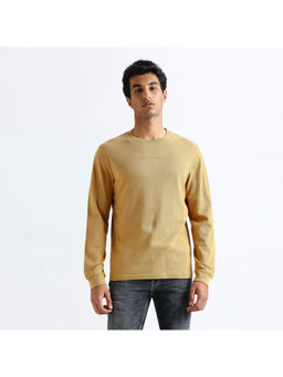 Pepe Jeans - Beige Solid Full Sleeve T-Shirt