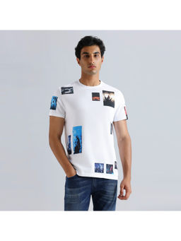 Pepe Jeans - White Photoprint Short Sleeve T-Shirt