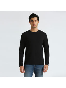 Pepe Jeans - Black Solid Full Sleeve T-Shirt