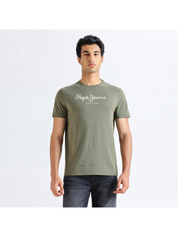 Pepe Jeans - Olive Crew Neck Short Sleeve T-Shirt