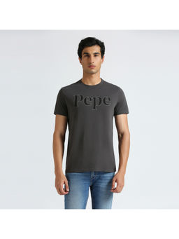 Pepe Jeans - Grey Solid Short Sleeve T-Shirt