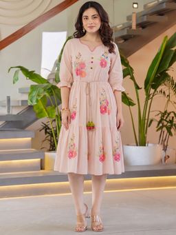 ZUMMER - Embroidered Dress With Belt