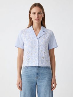 Cover Story - Light Blue Blossoming Shirt