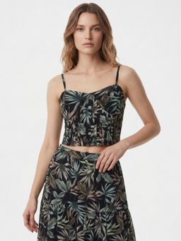 Cover Story - London Summer Sky Crop Top