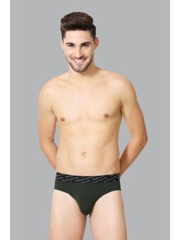 Van Heusen Innerwear - Men 4-Way Stretch & 3D Logo Waistband Tactel Briefs - Green
