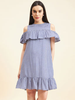 Gipsy - Blue Check Mini Dress