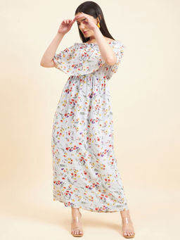 Gipsy - Blue Floral Maxi Dress