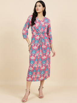 Gipsy - Pink Printed Midi Dress
