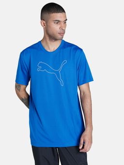 Puma - Performance Cat Mens Blue T-shirt