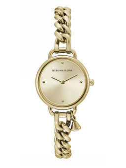 BCBGMAXAZRIA - MAXAZRIA Quartz Gold Round Dial Women's Watch - BG50830003