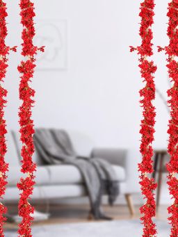 At Home by Nilkamal - Artifical Liliac Creeper Hangings|Height - 170 cm|Red