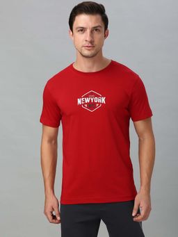 Van Heusen Innerwear - Men Round Neck T-Shirt - Scarlet Sage