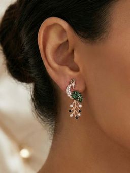 Estele - Ratnika - Morbagh Green CZ Earrings
