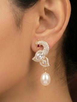 Estele - Alankara - Morbagh White Drop Earrings
