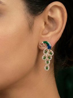 Estele - Swarnika - Morbagh Green CZ Studs