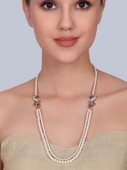 Estele - Ranjika - Morbagh Multi-Color Pearl CZ Necklace