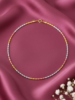 GIVA - Multi-Color 925 Silver Triple Tone Bonded Anklet
