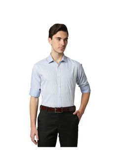 Park Avenue - Medium Blue Solid Formal Shirt