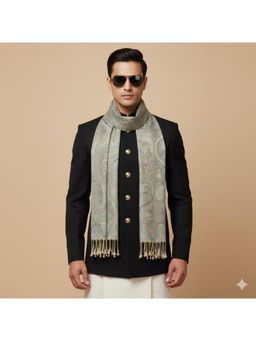 MUFFLY - Men Printed Stole - Green