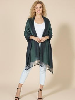 MUFFLY - Women Silky Viscose Stole - Green