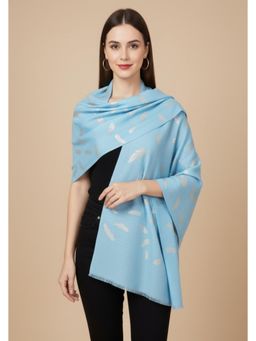 MUFFLY - Women Foil Printed Stole - Turquoise