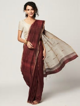 Fabindia - Silk Matka Woven Sari