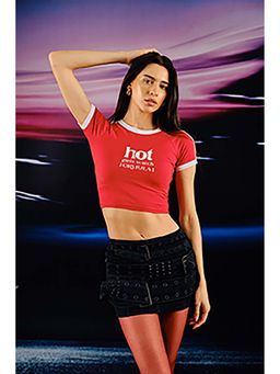 Bonkers Corner - Formula Crush Baby Red Crop Top