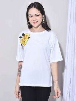 FFU - White Women's Oversized Fit T-Shirt