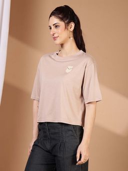 FFU - Peach Women's Oversized Fit Casual T-Shirt