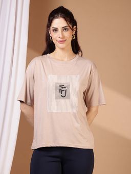 FFU - Peach Women Oversized Fit T-Shirt