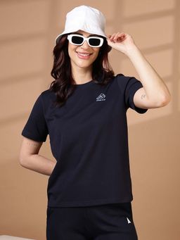 FFU - Navy Blue Regular Fit Casual Polo T-Shirt