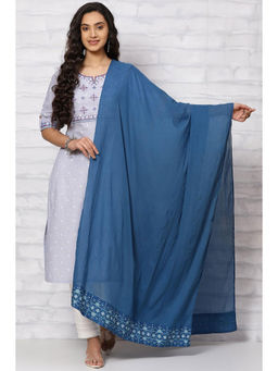 Rangriti - Indigo Cotton Dupatta