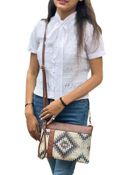 Mona B - Women Multi-Color Canvas Vintage Sling Bag