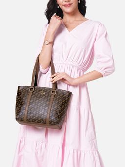 Lavie - Women Brown Mono Ll Veronica Tote Bag (S)