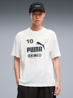 Puma - King White Men's Graphic Relaxed T-Shirt