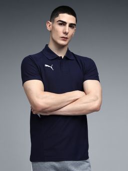 Puma - Blue Team Evostripe Men's Football Polo T-Shirt