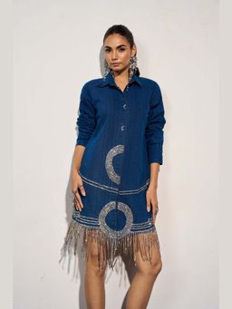 Clothes on my mind - Comm Tastic Blue Mini Dress