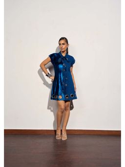 Clothes on my mind - Climax Blue Mini Dress
