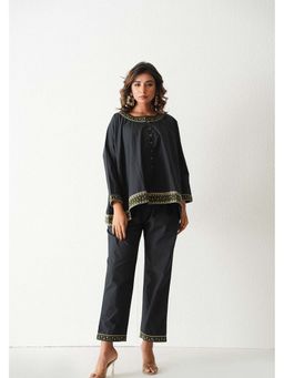 Keva Clothing - Black Woo Poplin Co-Ord Set