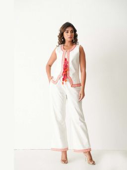 Keva Clothing - White Mojito Cotton Co-Ord Set
