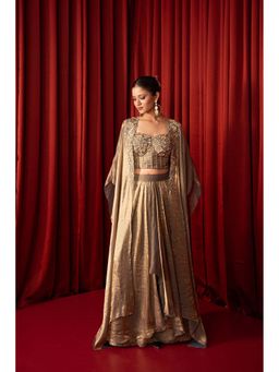 Qunic - Golden Hour Embellished Sequined Co-Ord Set