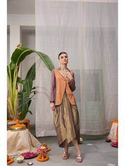 Raas Life - Mrunal Multicolour Blazer With Skirt