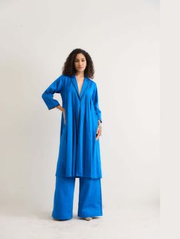 Raas Life - Passion Flower Blue Jacket With Pant